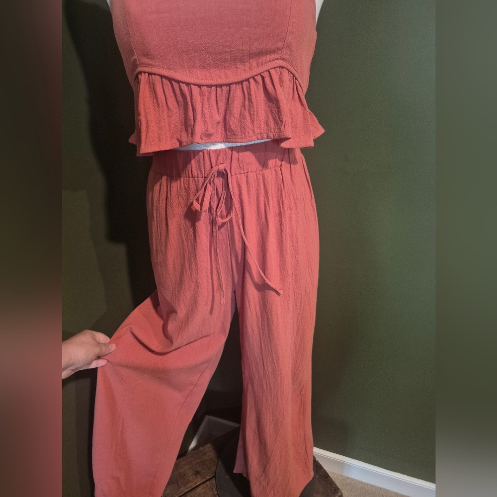 Women's Rust Color 2pc Outfit - Picture 5 of 7